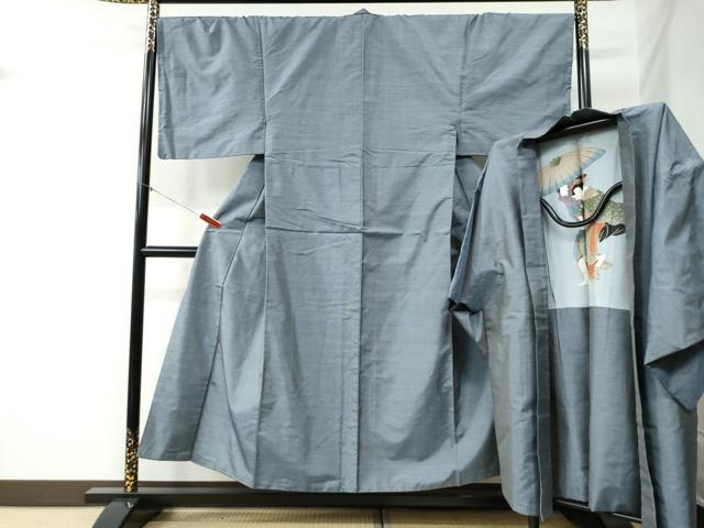 平和屋着物●男性 本場大島紬 アンサンブル 吉祥文 正絹 逸品 CABB4510yc