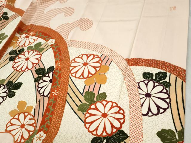 平和屋着物●豪華振袖 作家物 駒刺繍 立波花唐草文 金彩 正絹 逸品 CABB4588yc