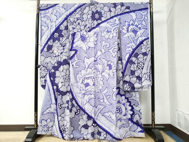 平和屋着物●豪華振袖 総絞り 更紗花唐草文 正絹 逸品 未使用 CABB4675yc
