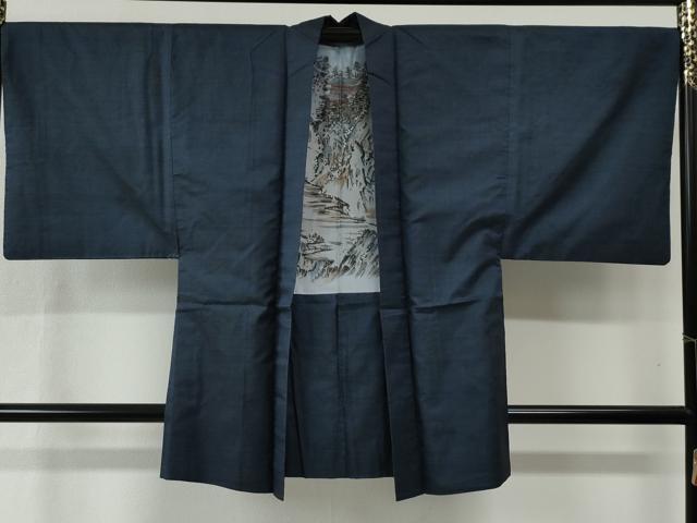 平和屋着物●男性 本場大島紬 アンサンブル 100亀甲 総詰め 正絹 逸品 CABB4711yc