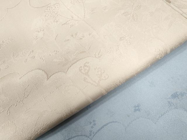 平和屋着物●皇室献上作家 北出与三郎 訪問着 雲取り草花地紋 暈し染め 正絹 逸品 CABB4727yc