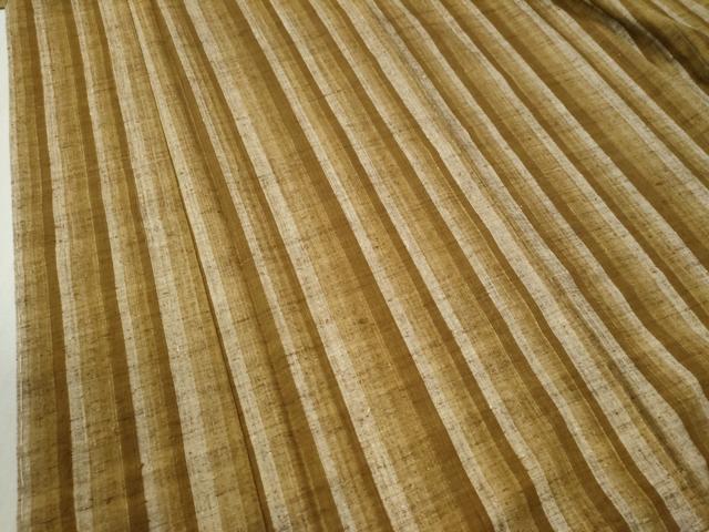 平和屋着物●上質な紬 縞 正絹 逸品 未使用 CABB4729yc