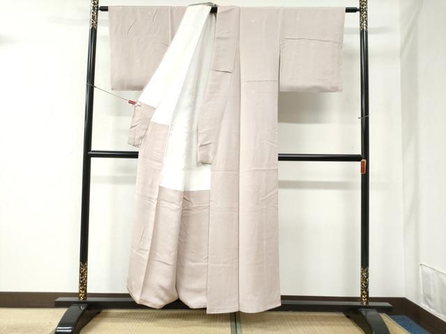 平和屋着物●上質な小紋 織匠 岩渕敬一 小石丸 皇乃繭 黄金繭 天蚕繭 桐竹鳳凰文 反端付き 正絹 逸品 未使用 CABB4799yc