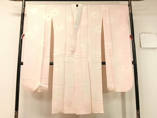 平和屋着物●振袖用長襦袢 袷 絞り 楓地紋 暈し染め 正絹 逸品 CABB4856vp