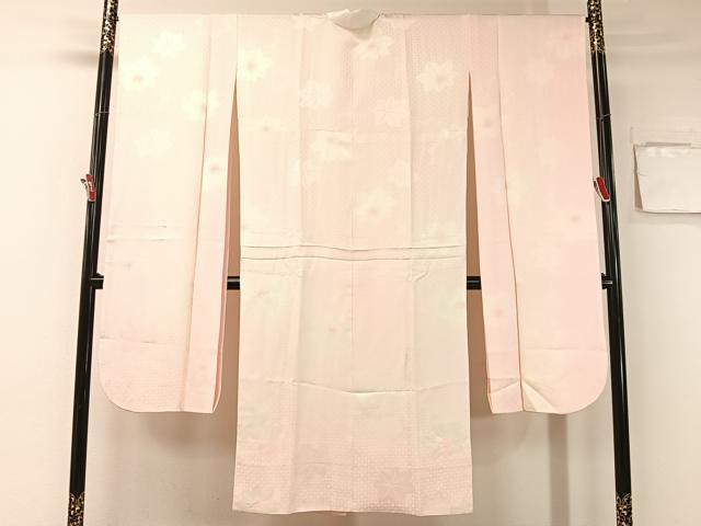 平和屋着物●振袖用長襦袢 袷 絞り 楓地紋 暈し染め 正絹 逸品 CABB4856vp