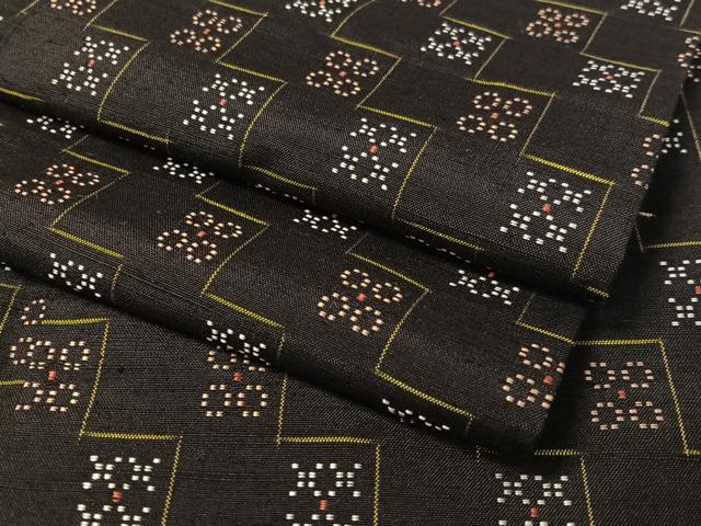 平和屋着物＊夏物 色無地 絽 黒鳶色 正絹 逸品 DAAT5612ud