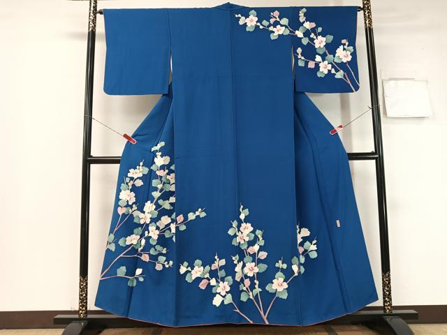 平和屋着物○訪問着 友禅 作家物 枝花文 正絹 逸品 CABB4889vp