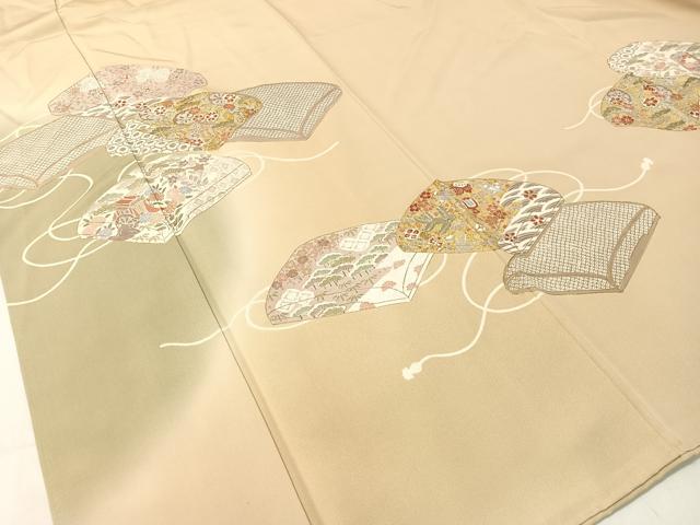 平和屋着物●豪華色留袖 駒刺繍 文箱花文 暈し染め 金彩 正絹 逸品 CABB5041vp