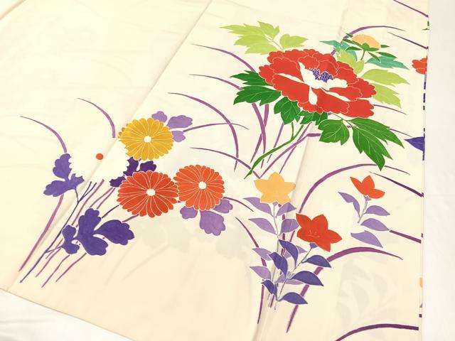 平和屋着物●豪華振袖 駒刺繍 花車文 金彩 正絹 逸品 CABB5049vp