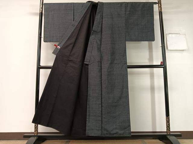 平和屋着物●男性 本場大島紬 アンサンブル 久野工場特製 絣文様 証紙付き 正絹 逸品 CABB5068vp