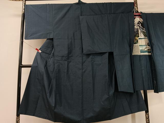 平和屋着物○男性 本場大島紬 アンサンブル 絣文様 正絹 逸品 CABB5077vp