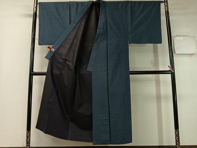 平和屋着物●男性 本場大島紬 アンサンブル 80亀甲 総詰め 正絹 逸品 CABB5085vp