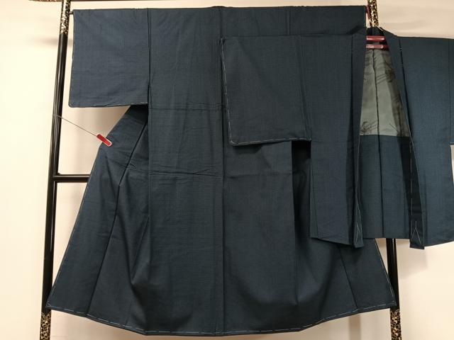 平和屋着物●男性　お召　アンサンブル　100亀甲　総詰め　正絹　逸品　未使用　CABB5093vp 平和屋着物○男性 お召 アンサンブル 100亀甲 総詰め 正絹 逸品 未使用