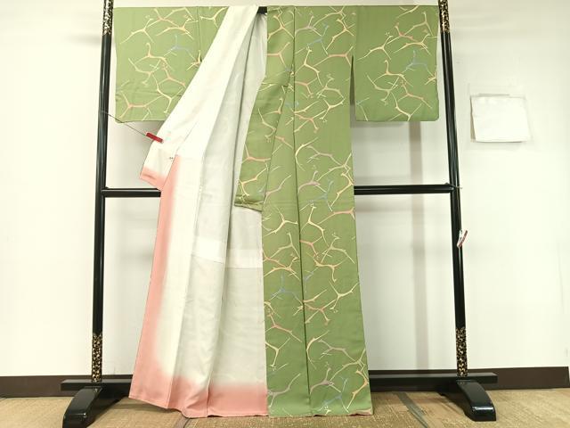 平和屋着物●上質な小紋 動物吉祥文 正絹 逸品 CABB5119vp