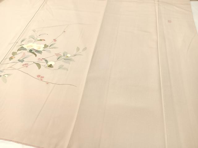 平和屋着物●訪問着 友禅 作家物 枝花文 正絹 逸品 CABB5122vp
