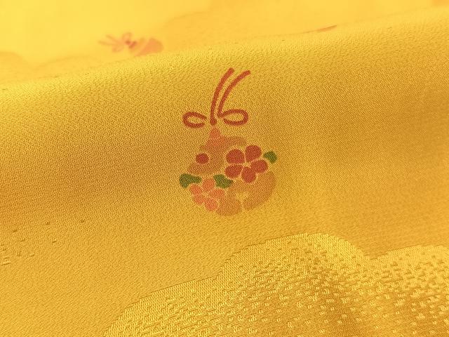 平和屋着物●長襦袢 無双仕立て 雲取り花鈴文 やまと誂製 正絹 逸品 未使用 CABB5127vp