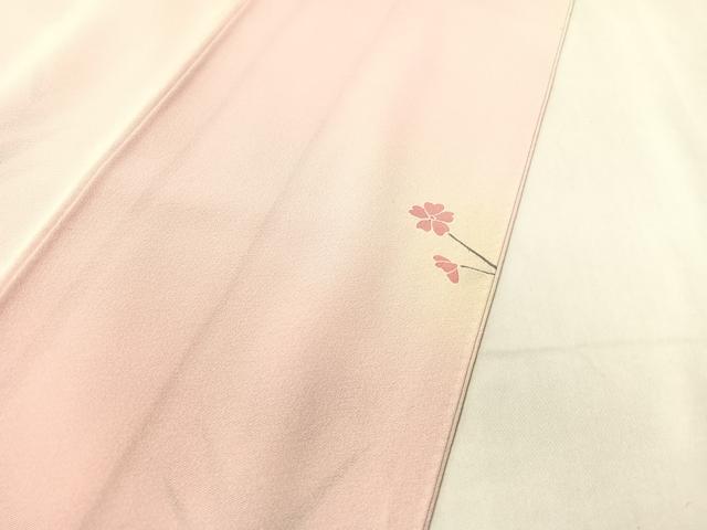 平和屋着物●訪問着 友禅 作家物 枝花文 暈し染め 正絹 逸品 CABB5161vp