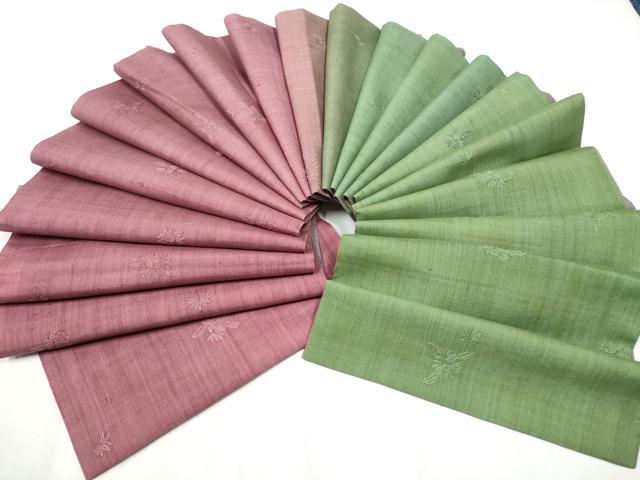 平和屋着物●中国三大刺繍　スワトウ相良刺繍　総刺繍　両方向　両面　全通柄袋帯　紬地　舞花文　正絹　逸品　CABB5615hy 平和屋着物○中国三大刺繍 スワトウ相良刺繍 総刺繍 両方向 両面 全