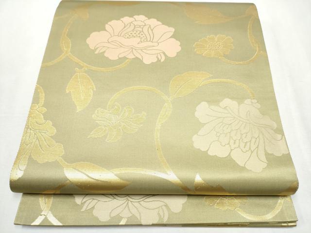 平和屋着物○西陣織 陰山織物謹製 箔屋清兵衛 六通柄袋帯