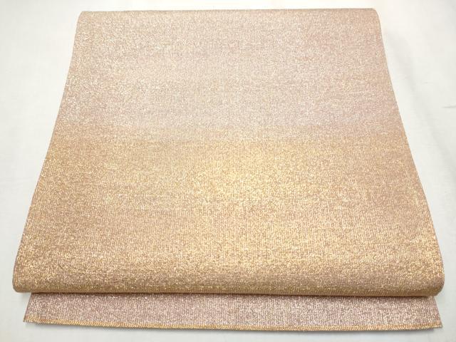 平和屋着物○桝屋高尾 ねん金綴錦 全通柄袋帯 段霞