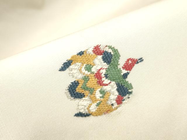 平和屋着物●九寸名古屋帯 飛鳥文 金糸 正絹 逸品 CABB5746hy