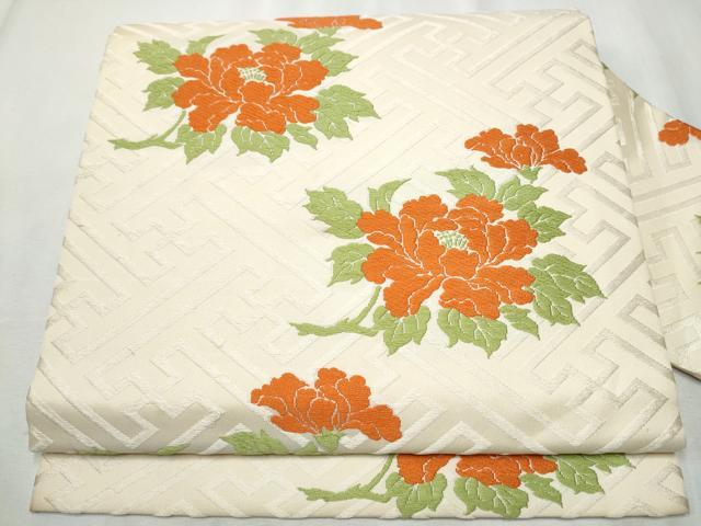 平和屋着物○俵屋 人間国宝 喜多川平朗 有職織物 九寸名古屋帯