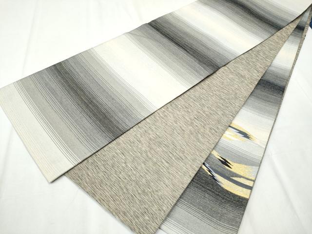 平和屋着物●太鼓柄袋帯 霞文 金糸 正絹 逸品 CABB5970hy