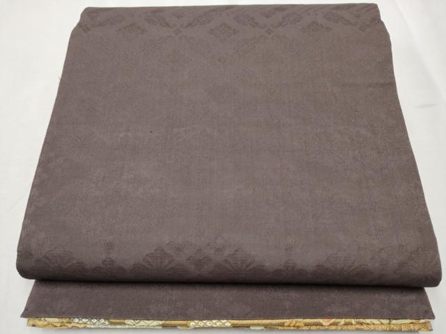 平和屋着物●両面 六通柄袋帯 唐織 たんぽぽ 金糸 正絹 逸品 CABB5977hy