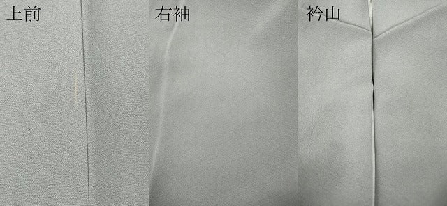 平和屋着物●上質な色無地 薄梅鼠色 正絹 逸品 CABB6077ut