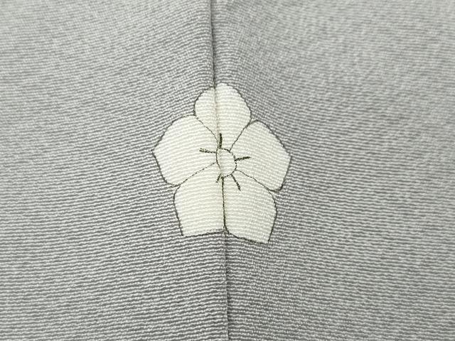 平和屋着物●上質な色無地 薄梅鼠色 正絹 逸品 CABB6077ut