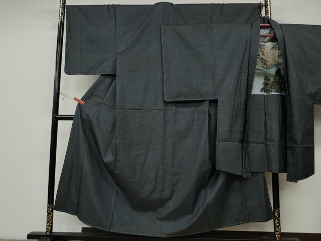 平和屋着物●男性 本場大島紬 アンサンブル 100亀甲 総詰め 正絹 逸品 未使用 CABB6087ut