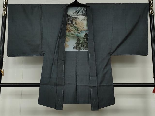 平和屋着物●男性 本場大島紬 アンサンブル 100亀甲 総詰め 正絹 逸品 未使用 CABB6087ut