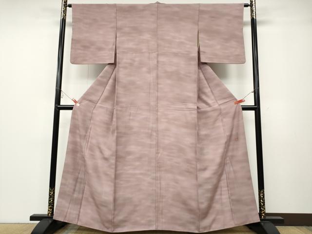 平和屋着物▼虹色創家 本郷大田子 小紋 横段霞文 暈し染め 正絹 逸品 CABB6117ut