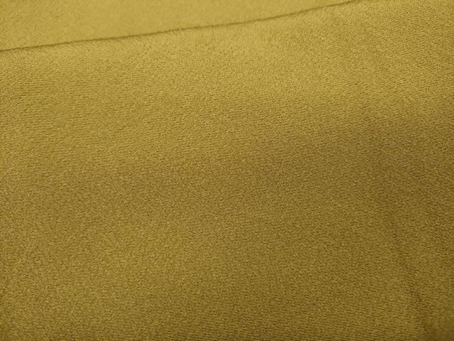 平和屋着物●上質な色無地 山吹茶色 正絹 逸品 未使用 CABB6167ut