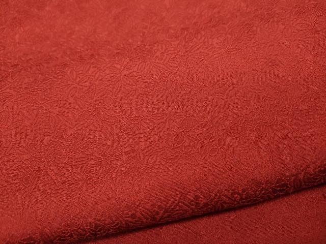 平和屋着物●豪華振袖 南天地紋 紅海老茶色 正絹 逸品 CABB6229ut