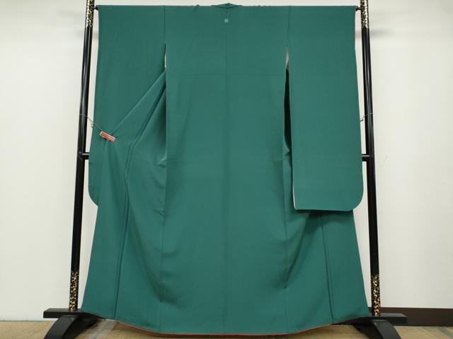 平和屋着物●豪華振袖 青碧色 正絹 逸品 CABB6237ut