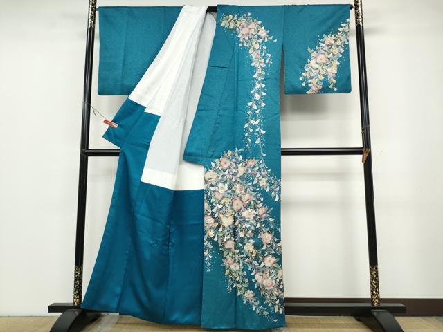 平和屋着物●訪問着 辻が花 暈し染め 金彩 正絹 逸品 CABB6247ut