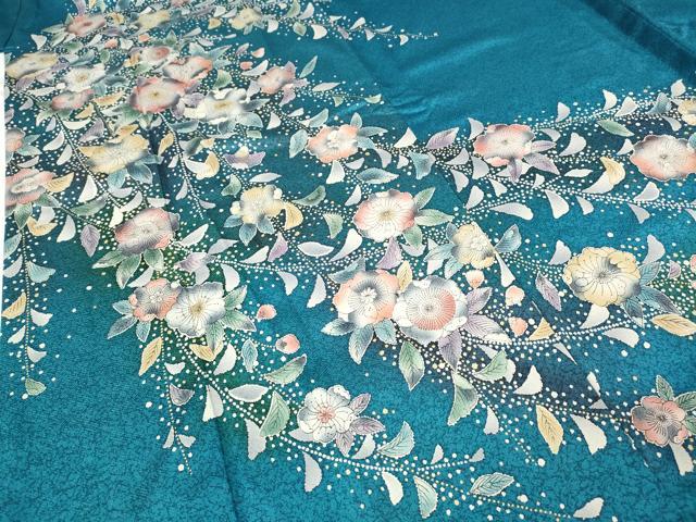 平和屋着物●訪問着 辻が花 暈し染め 金彩 正絹 逸品 CABB6247ut