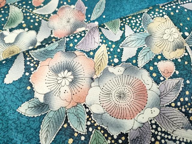 平和屋着物●訪問着 辻が花 暈し染め 金彩 正絹 逸品 CABB6247ut