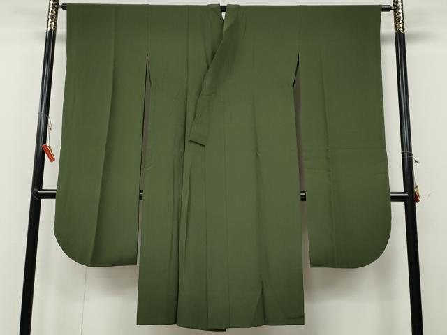 平和屋着物●振袖用長襦袢 無双仕立て 岩井茶色 正絹 逸品 CABB6257ut