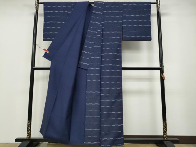 平和屋着物●上質な小紋 めがね織 正絹 逸品 CABB6283ut
