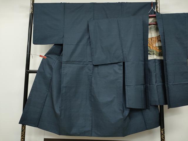 平和屋着物●男性 本場大島紬 アンサンブル 吉祥文 正絹 逸品 CABB6353ut