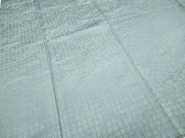 平和屋着物●上質な色無地 草葉地紋 秘色色 正絹 逸品 CABB6367ut
