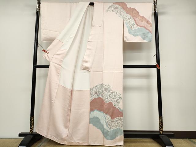 平和屋着物●訪問着 辻が花 絞り 金彩 正絹 逸品 CABB6370ut