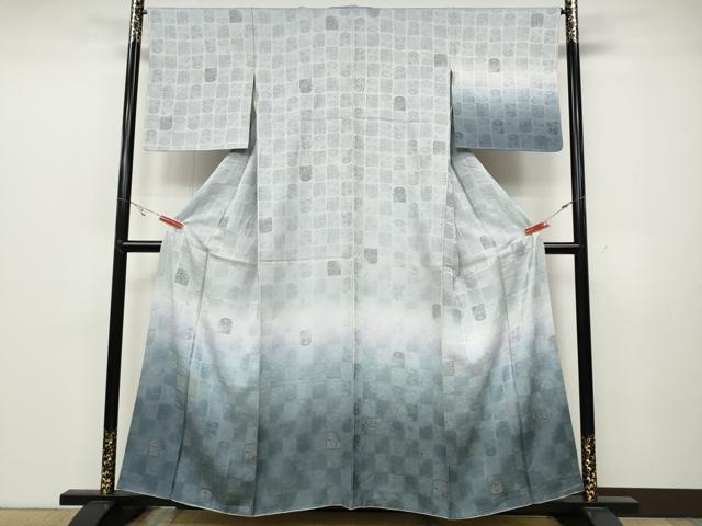 平和屋着物●訪問着 花唐草文 暈し染め 正絹 逸品 CABB6380ut