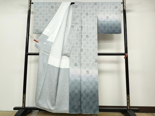 平和屋着物●訪問着 花唐草文 暈し染め 正絹 逸品 CABB6380ut
