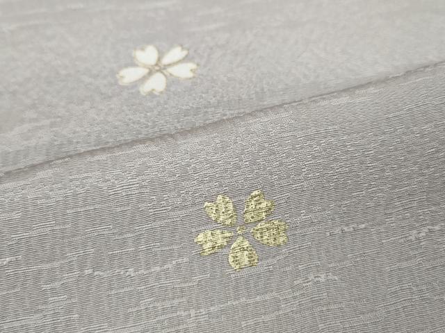 平和屋着物●上質な小紋 舞桜文 蛍暈し 金彩 正絹 逸品 CABB6386ut