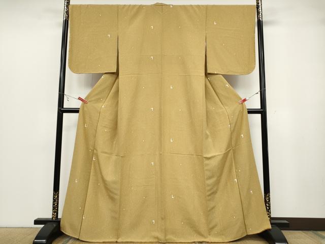 平和屋着物●上質な小紋 兎 月 星 正絹 逸品 CABB6390ut