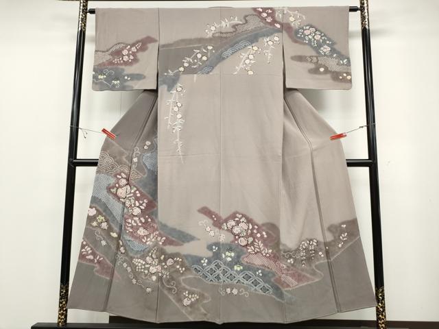 平和屋着物●訪問着　辻が花　絞り　正絹　逸品　CABB6394ut 平和屋着物○訪問着 辻が花 絞り 正絹 逸品 CABB6394ut