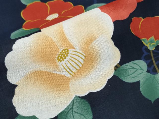平和屋着物∴夏物 浴衣 椿 綿 逸品 CABB6448ng